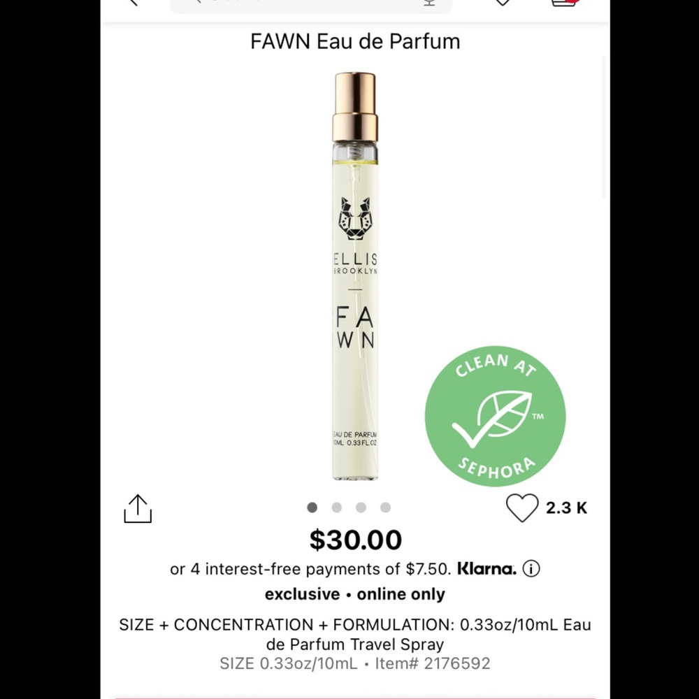 Ellis Brooklyn Fawn Travel size! NIB!